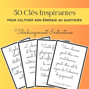 50 CARTES de citations inspirantes - PDF à imprimer