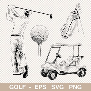 ゴルフ SVG、ゴルフ クラブ SVG、ゴルフ カート クリップアート、ゴルフ クラブ シルエット、ゴルファー PNG、ゴルフ ボール クリップアート、ゴルフ カット ファイル、ゴルフ プレーヤー、スポーツ クリップアート