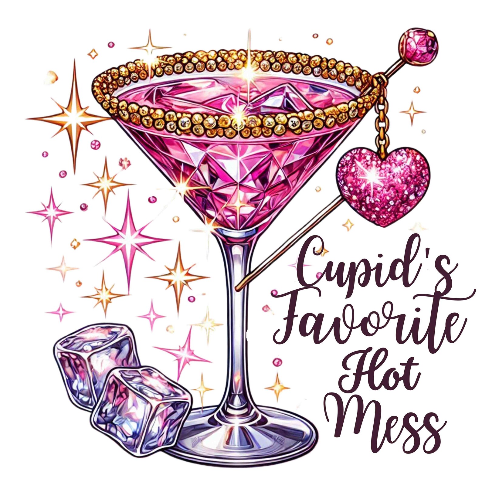 Cupid Favorite Hot Mess PNG & SVG File - Etsy