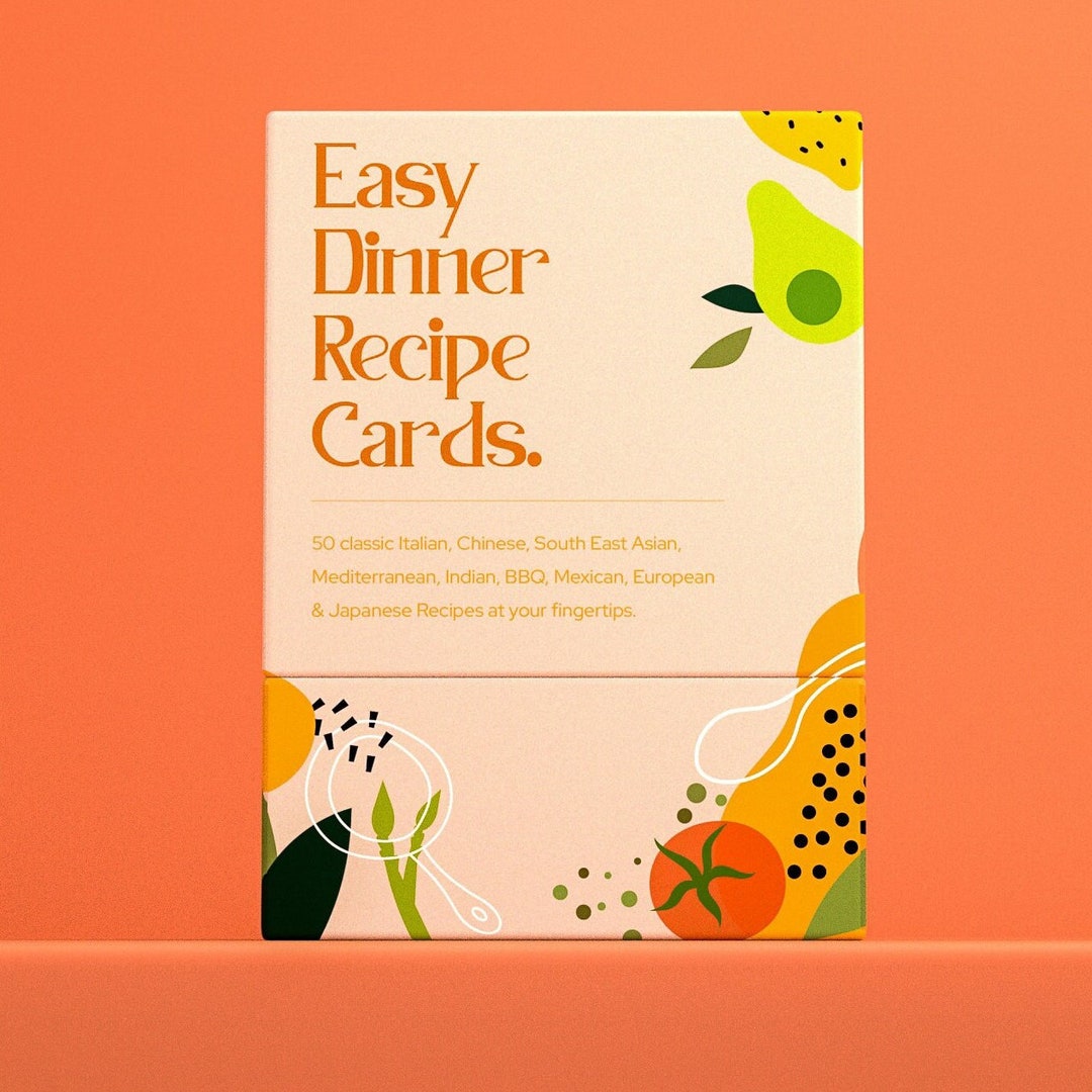 Cooking Cards: Easy Dinner Recipe Cards - Etsy