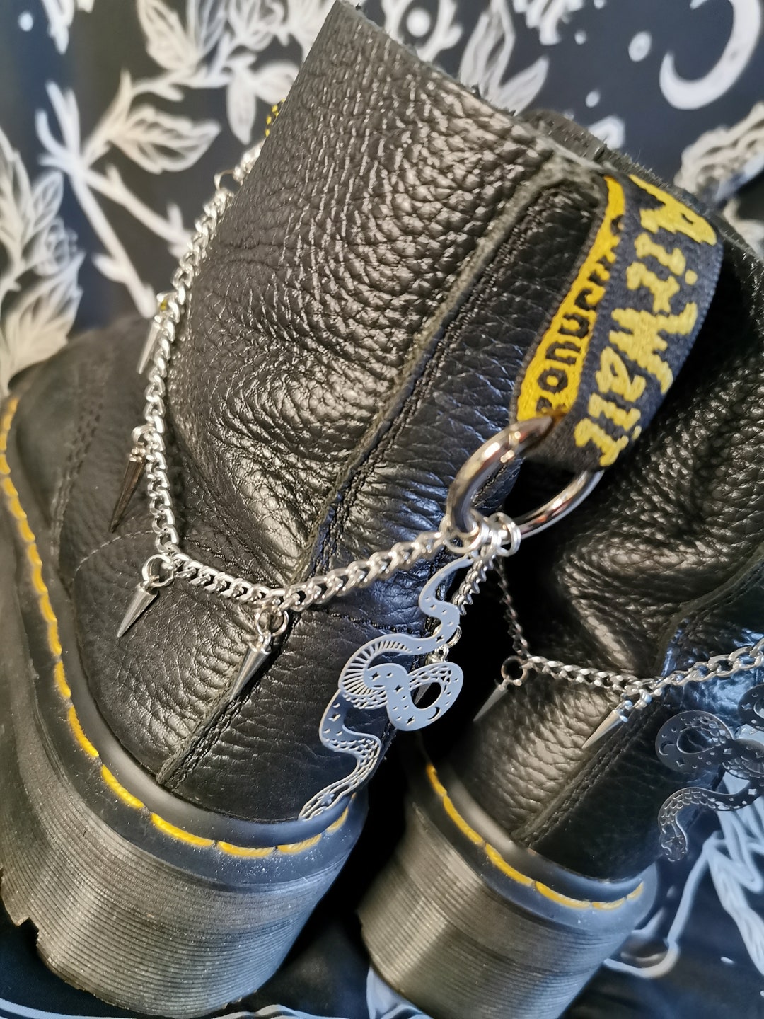 Stainless Steel Mystical Snake Dm Boot Chains - Etsy