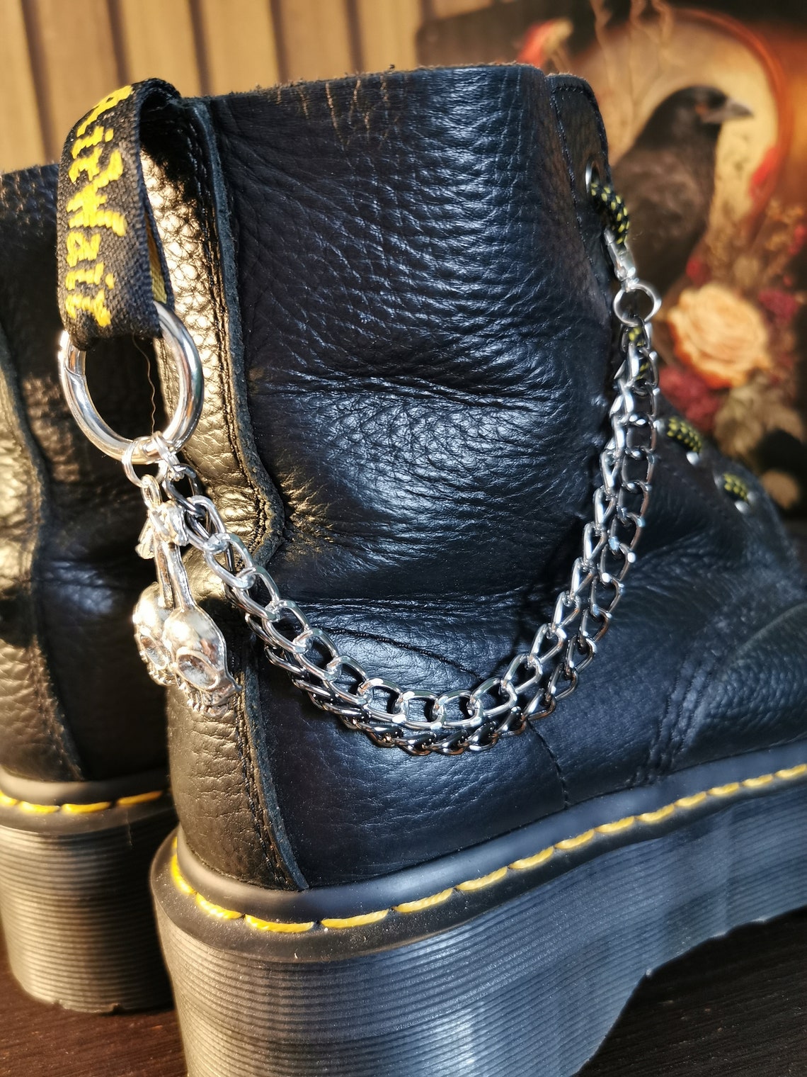 Cherry Skull Double Dm Boot Chains. - Etsy