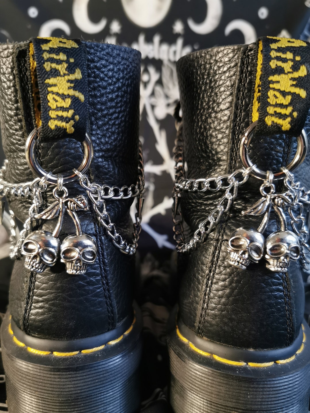 Cherry Skull Dm Boot Chains - Etsy