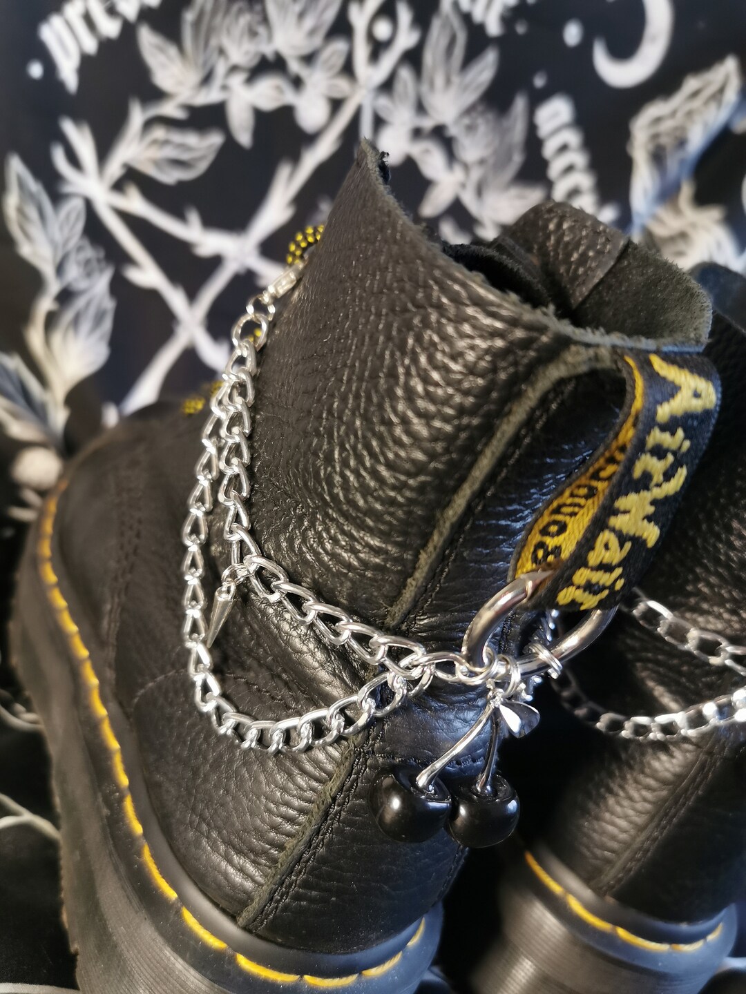 Black Cherry Dm Boot Chains - Etsy