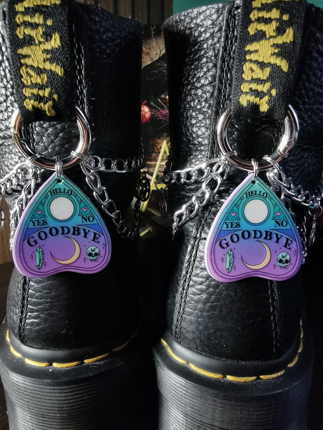 Pastel Goth Planchette Dm Boot Chains. - Etsy