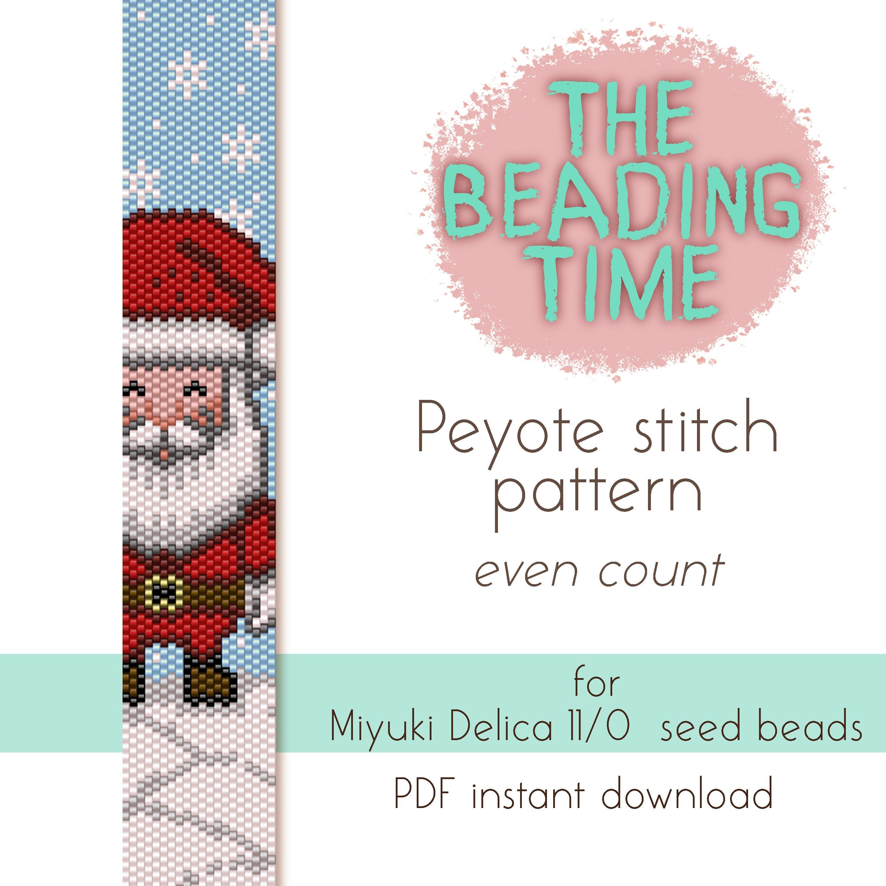 Christmas Santa Peyote Stitch Pattern Even Count for - Etsy