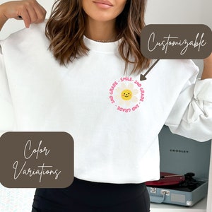 Personalized Teacher Sweatshirt, Custom Teacher Shirts, Cute Teacher, Gifts for Teacher, Teacher Appreciation Gift, Smile Teacher Shirt