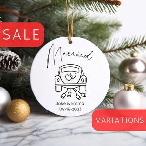 First Christmas Married, Personalized Gift, Christmas Ornament, First Christmas Personalized Ornament 2023, Custom Christmas Ornament