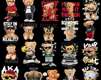 4000 + Latest Streetwear Bundle  | AI,PNG,SVG Tshirt Bundle |Teddy T-Shirt Print Design | Hip Hop T-Shirt | Pop Culture  T-Shirt Pod Design