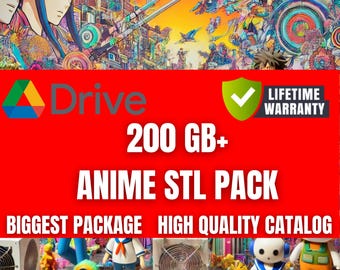 PACK ANIME STL files for 3d printing, intant download drive link, stl pack, pack stl, stl bundle,anime stl bundle , streetwear stl bundle