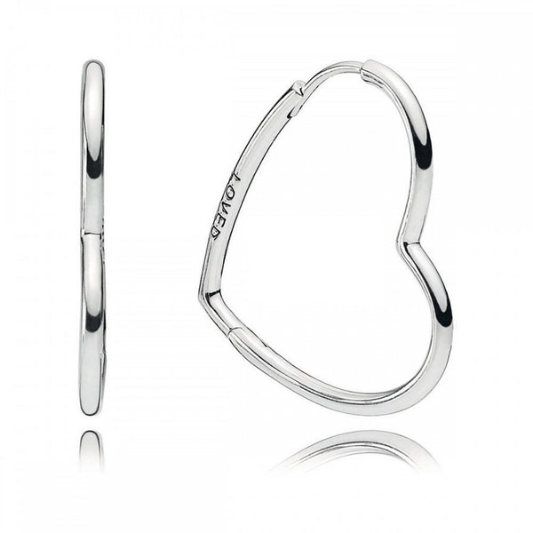 Pandora Heart Hoop Sterling Silver Earrings Dangle Hoop Earrings on UK Trending Gifts for Women with Fast Shipping In UK, Popular Now