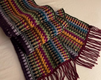 Crochet Moss Stitch Best Scarf Crochet Stitch Oversized Moss Stitch