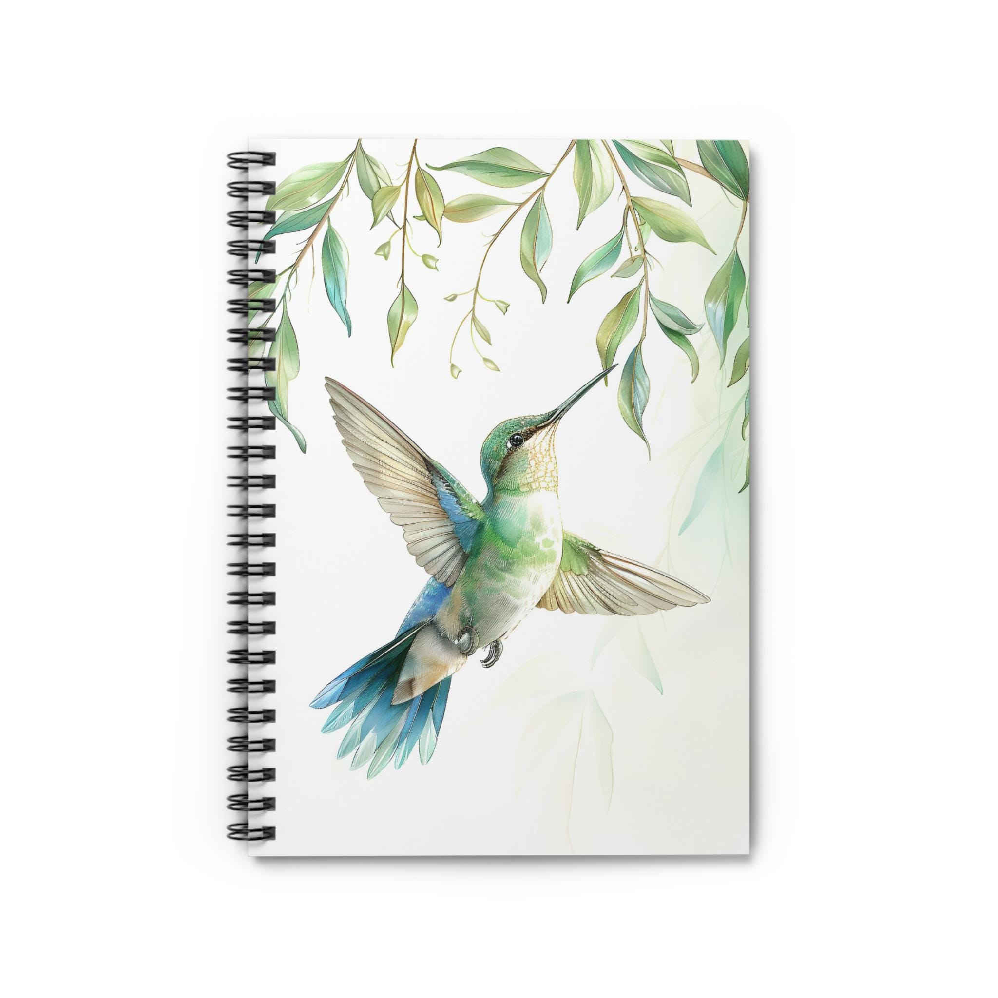Hummingbird 01 Spiral Notebook - Ruled Line, Hummingbird Notebook, Nature Lover Gift, Hummingbird Stationery, Notebook