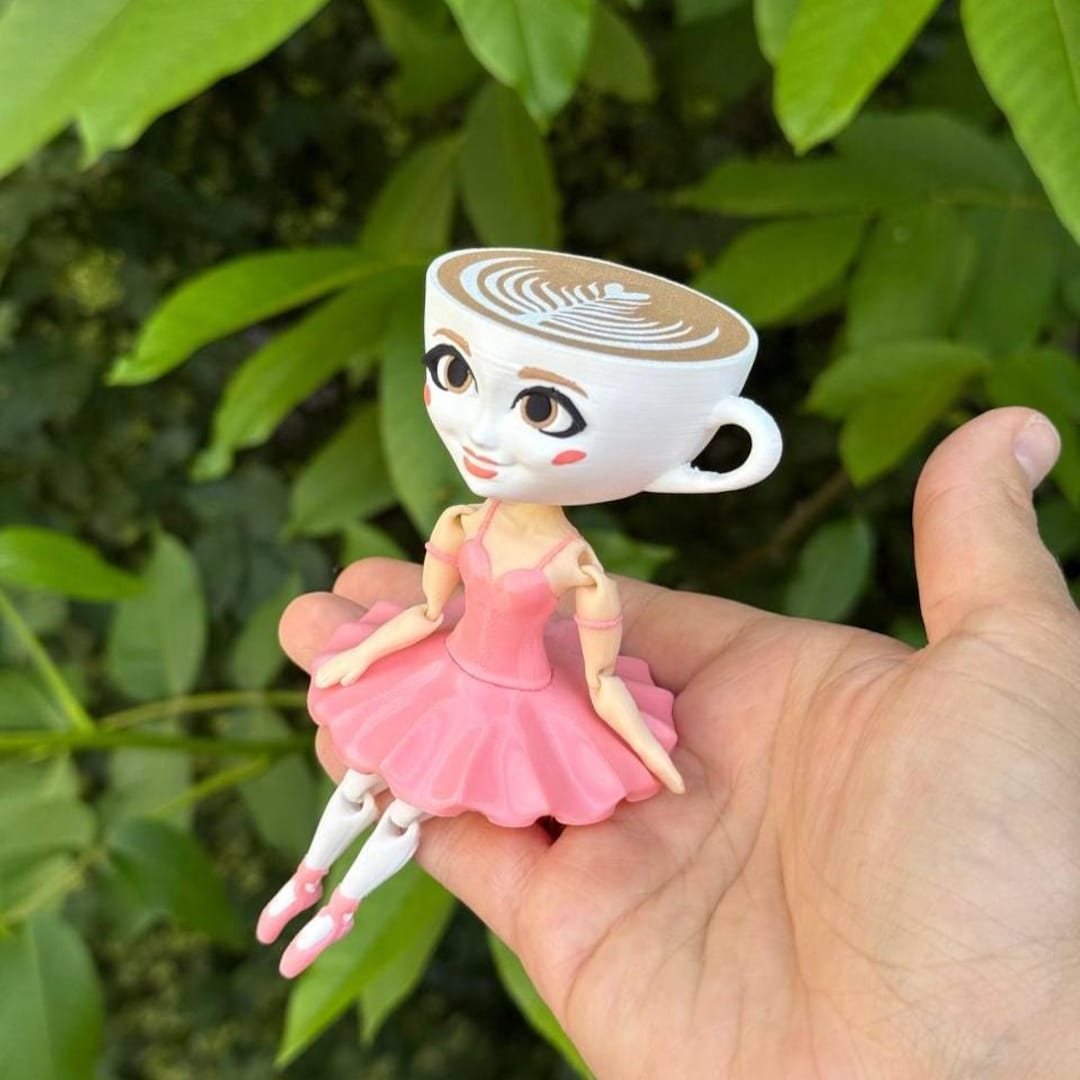 イタリアンブレインロット カプチーノアサシーノ 3Dフィギュア その2 カプチーノアサシーノ 3Dプリントデスクトイコーヒーカップ