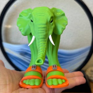 Lirili Larila Figurine – 3D Printed Cactus Elephant Meme Toy – Viral TikTok Desk Decor – Funny Brainrot Gift- Weird Desk Figure