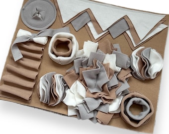 Interactieve snuffelmat voor honden - grote en middelgrote foerageermat - slowfeeder voor mentale stimulatie