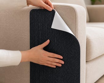 Self-Adhesive Cat Scratch Mat for Couch Furniture, Cuttable Sofa Protector, Wall or  Door Scratcher, Cut to Size
