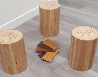 Oak Table Legs/ Solid Oak/ Various Size/ Natural Oak Color/ Round Feet/ Cylindrical Feet/ Rustic Table/ Oak Feet/ Rustic Feet/ Sturdy Feet