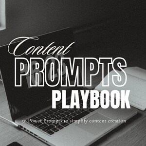 Content Prompt Playbook | 365+ Social Media Ideas and Hooks | Content Strategy Guide for Creators & Entrepreneurs