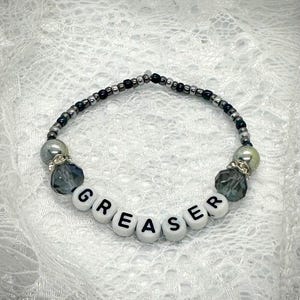 Greaser The Outsiders Friendship Bracelet with Glass Beads