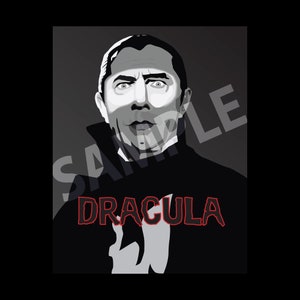 Halloween classic movie print - Dracula