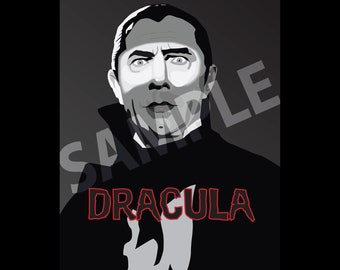 Halloween classic movie print - Dracula
