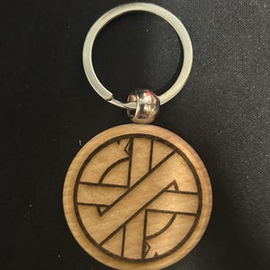 CRASS Graverad Nyckelring! Punk Hardcore DIY!