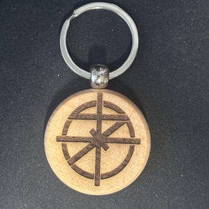 7 sekunder graverad nyckelring! Punk Hardcore DIY