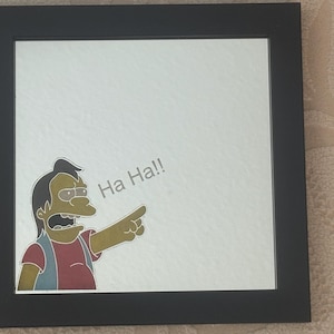 Simpsons Tribute Painted Carnival Mirror!!