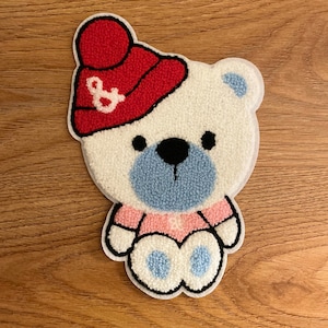 Teddy Bear Applique Embroidered Patch / Sew in DIY