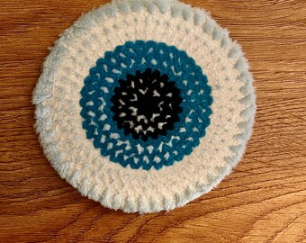 Evil Eye Applique Embroidered Patch / Sew in DIY