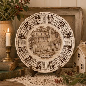 1967 Calendar Plate - Etsy