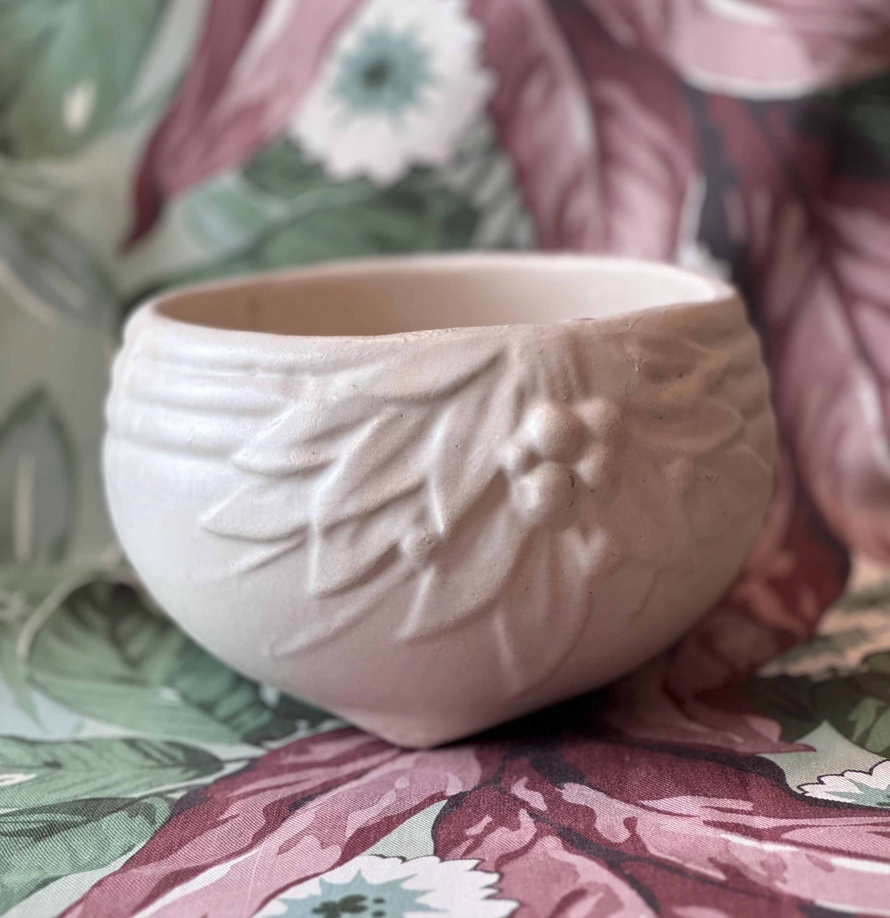 Vintage Mccoy Pottery Hanging Planter: White Floral Basket, USA - Etsy