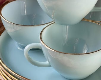 レア Fire King Turquoise Blue Ice Bucket レア Fire King Turquoise Blue Ice Bucket レア Fire King Turquoise