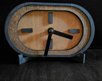 Minimalist Oval Desk Clock Modern Tabletop Clock Retro Mantle Clock Nordic Design Home Decor new home gift, housewarming gift