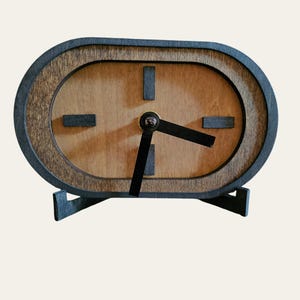 Minimalist Oval Schreibtischuhr Moderne Tischuhr Retro Mantel Uhr Nordic Design Home Decor neues Haus Geschenk, Housewarminggeschenk