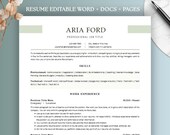 ATS Ready Resume Template Word + Cover Letter | CV Template & Format | Resume Help | Job Resumes | Cover Letter for Job | Google Doc MS Word