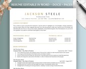 ATS Friendly Resume and Cover Letter Template | Resume Format Example | ATS CV + Resume Template for Word + Google Docs | Job Resumes