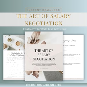 Salary Negotiation Guide | Career Growth  Coaching Bundle | Job Offer Letter Email Templates | Career Advice | Salary Sheet | Promotion Tips
