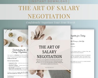 Salary Negotiation Guide | Career Growth  Coaching Bundle | Job Offer Letter Email Templates | Career Advice | Salary Sheet | Promotion Tips