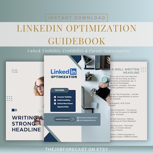 LinkedIn Profile Banner Template + Background | LinkedIn Carousels & Canva Headers | LinkedIn Review + Job Search Optimization | Career Tips