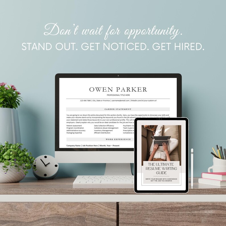 ATS Friendly Resume Template | Professional CV + Cover Letter | Simple ...
