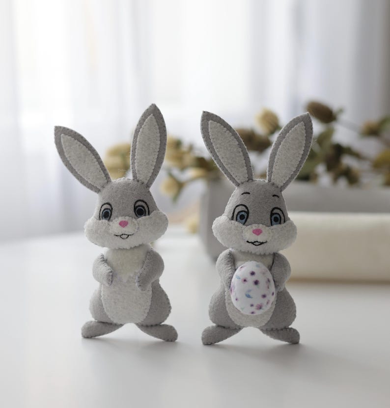Easter Bunny PDF Pattern, Forest Animals Sewing Tutorial, PDF Sewing ...