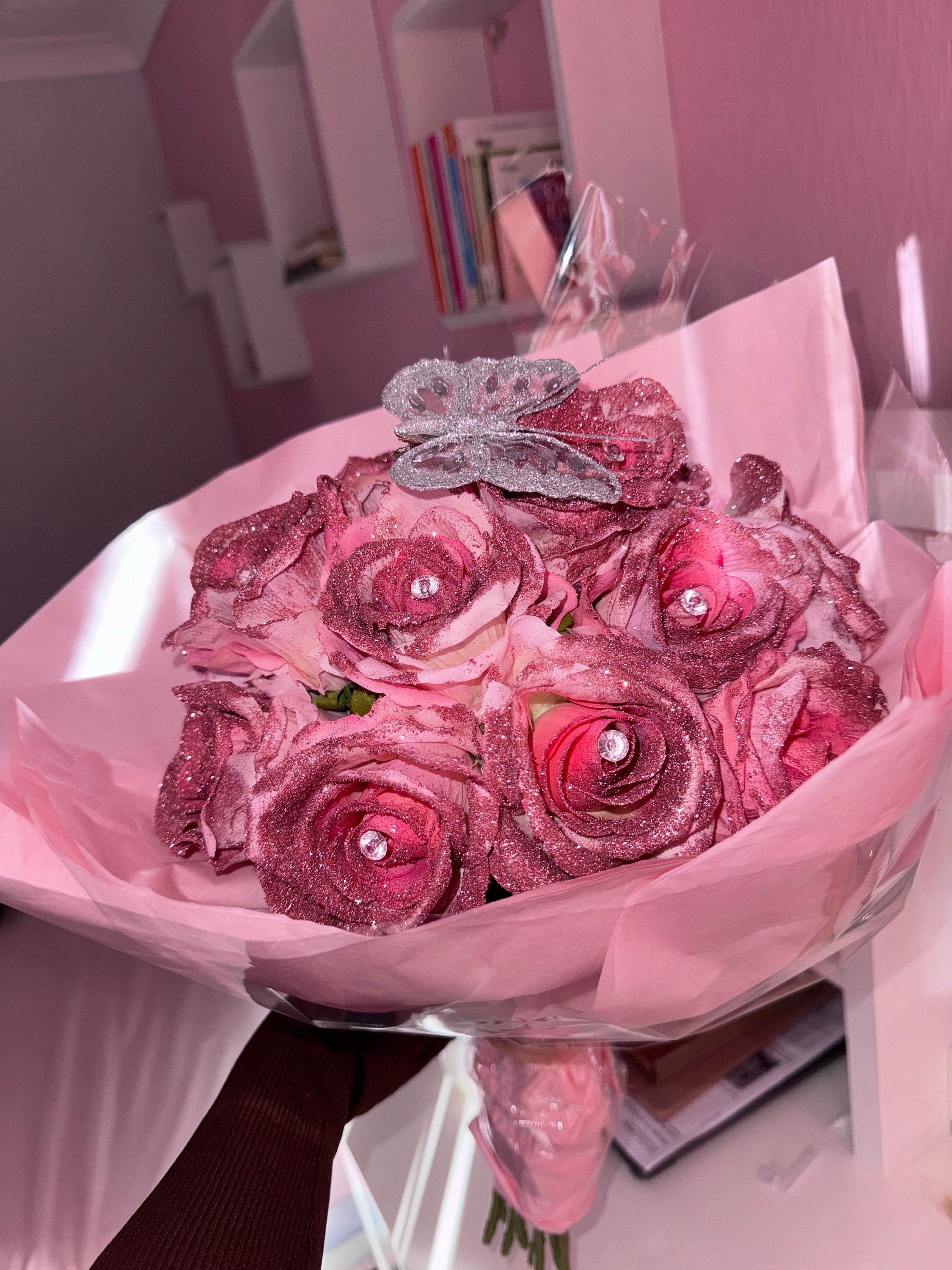 Glitter Roses - Etsy