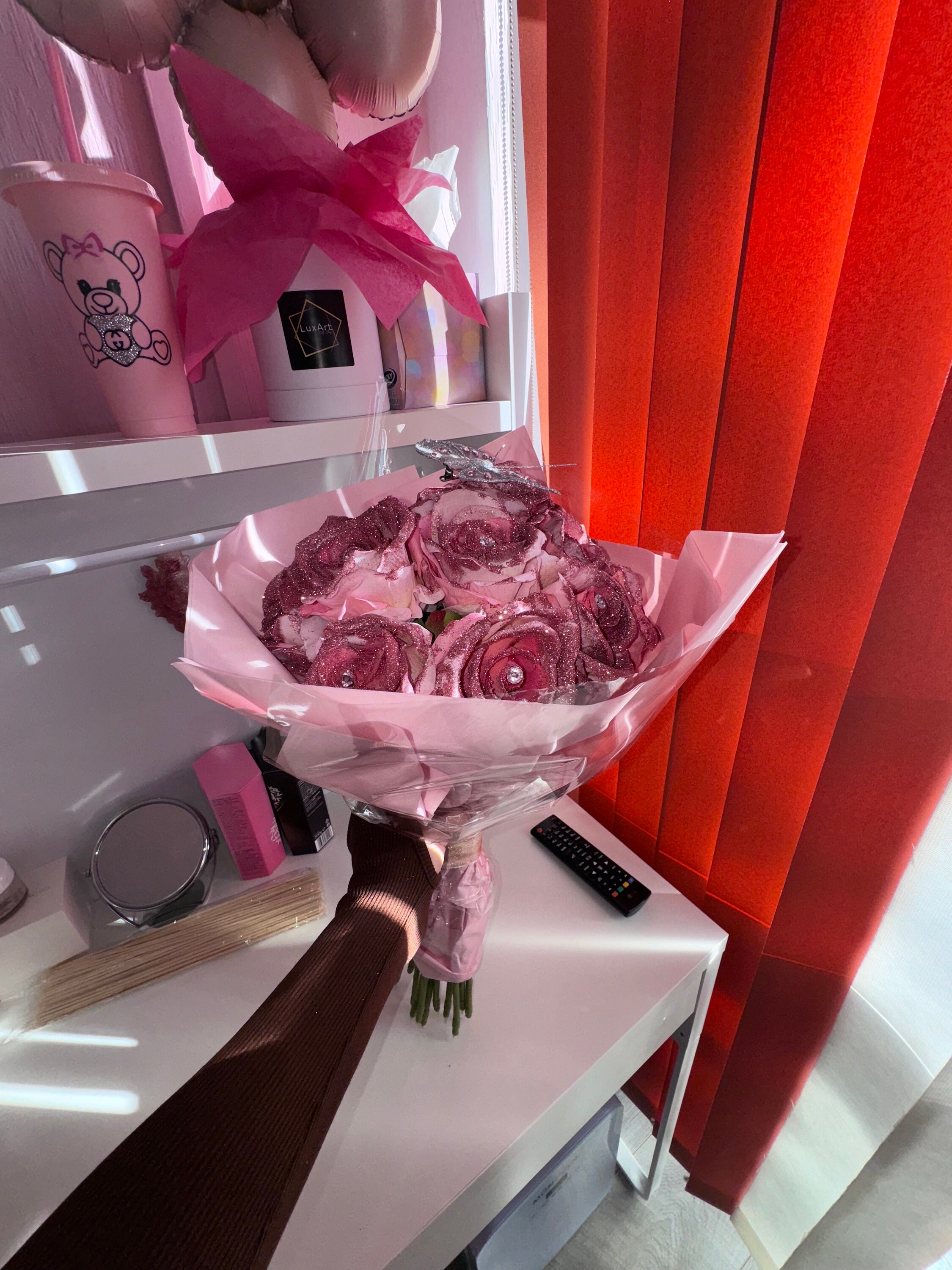 Glitter Roses - Etsy