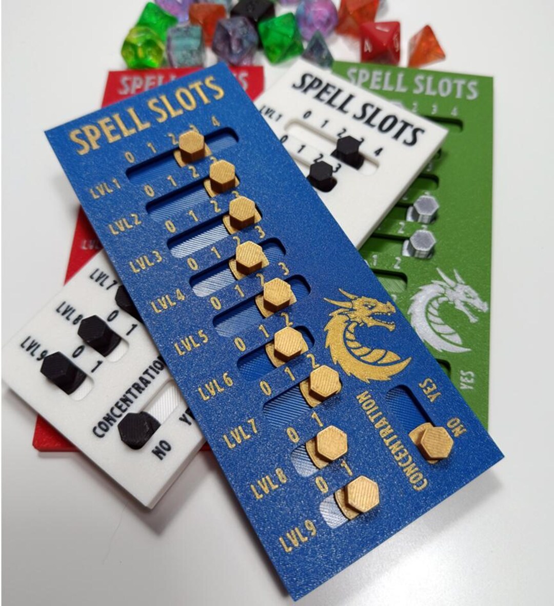 Dnd Spell Ruler Dnd Spell Slot // Dungeons and Dragons Spell Counter // Dnd Spell ...