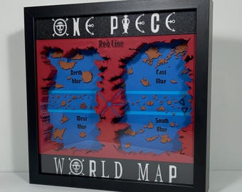 One Piece World Map / One Piece World Map Frame / One Piece Picture