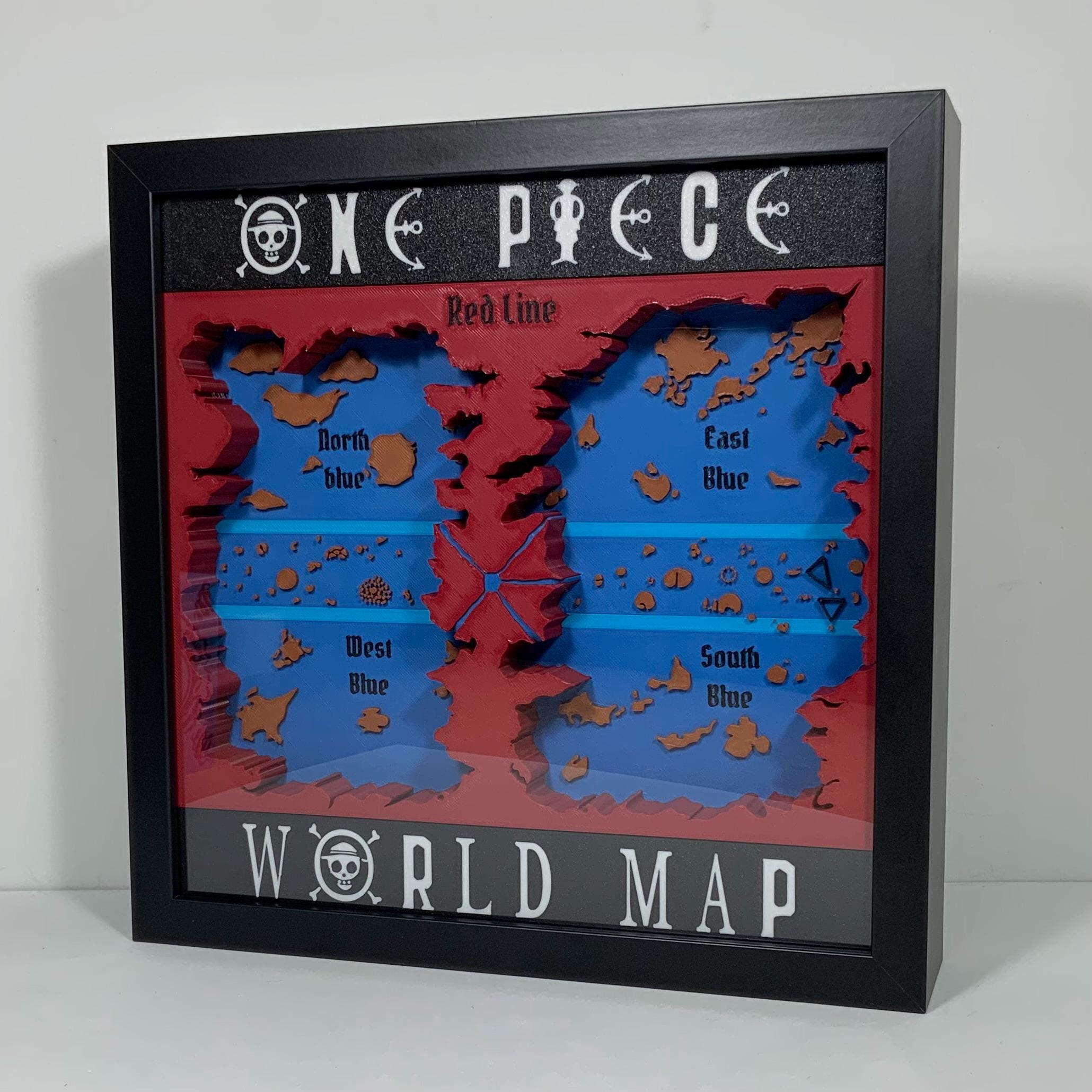 One Piece World Map / One Piece World Map Frame / One Piece