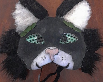 Masque therian chat noir