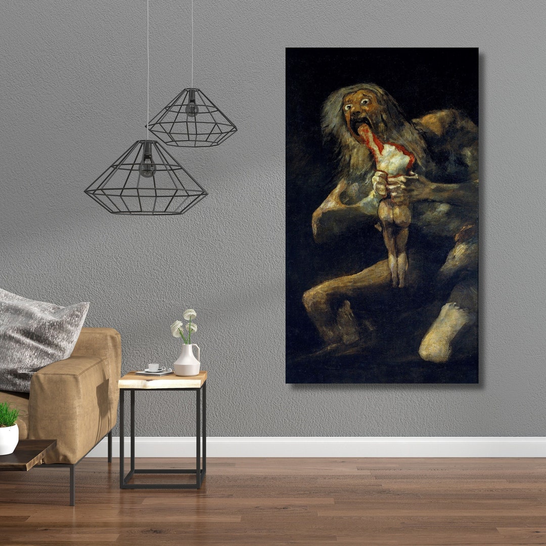 Saturn verschlingt seinen Sohn, Francisco Goya Leinwand Kunst